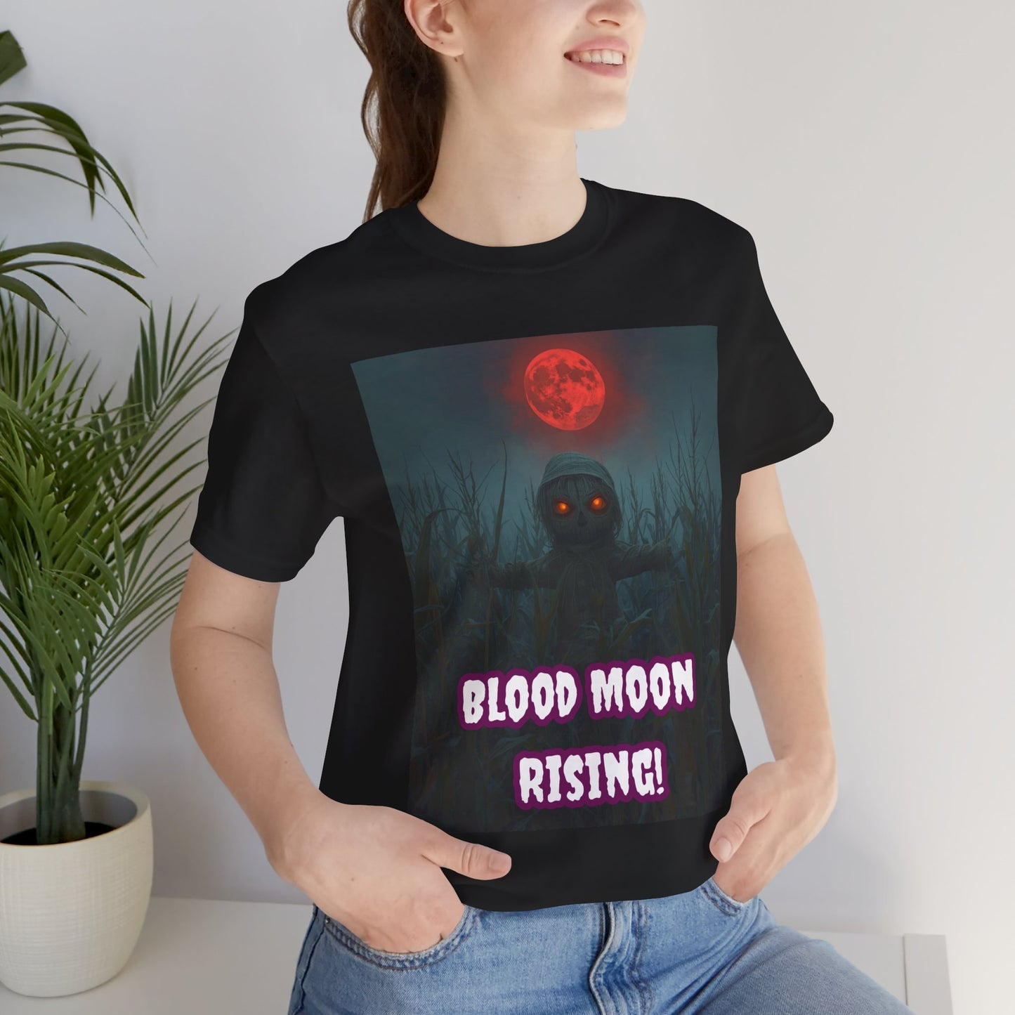 My Gothic Girl "Blood Moon Rising" Graphic T-Shirt Unisex Gothic Dark Fashion Casual Wear