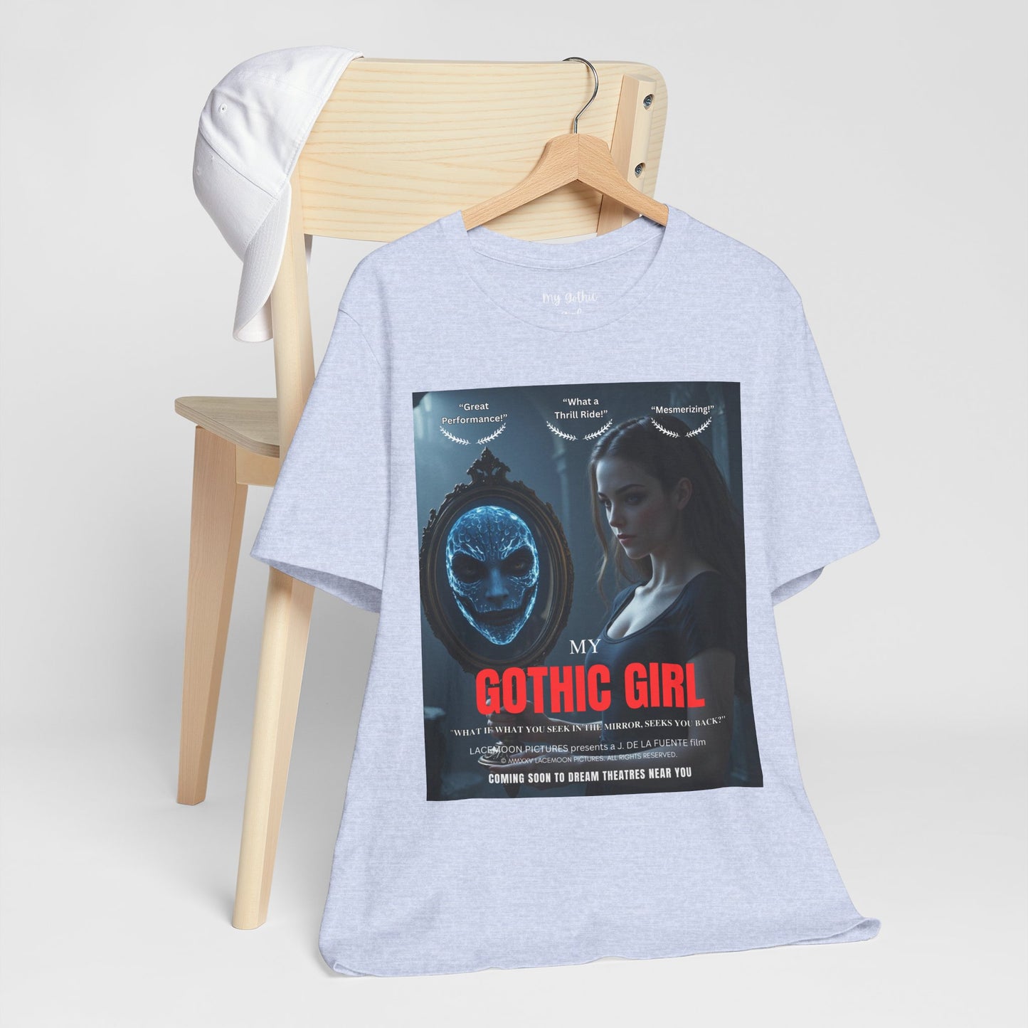 My Gothic Girl "Movie Poster" Graphic Tee – Gothic Streetwear, Whimsy Goth, Dark Poetry Alt Fashion