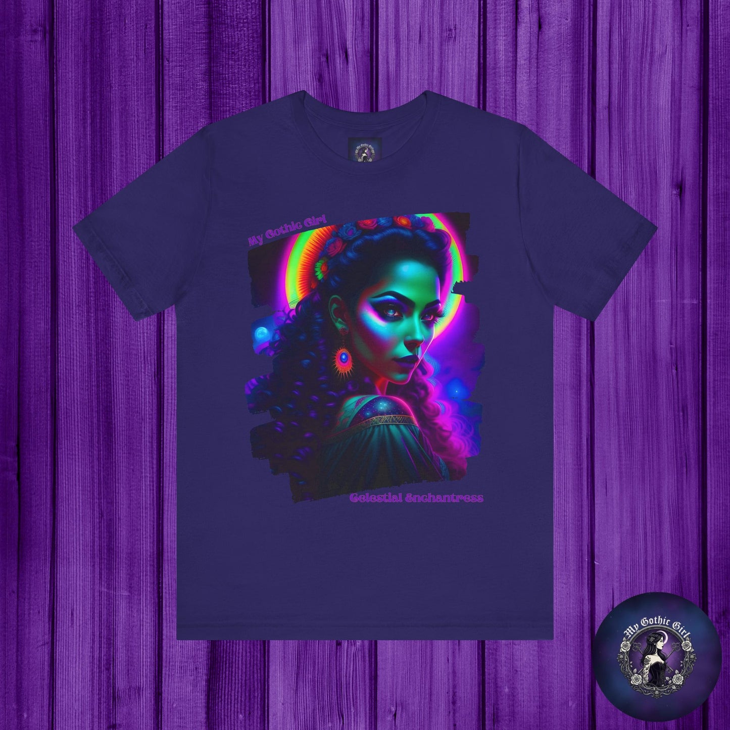 Celestial Enchantress Poetic Goth Graphic Tee – My Gothic Girl