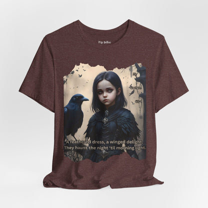 My Gothic Girl T-Shirt "Black Raven"  Whimsy Goth, Goth Fashion, Poetic Gothic Street Wear