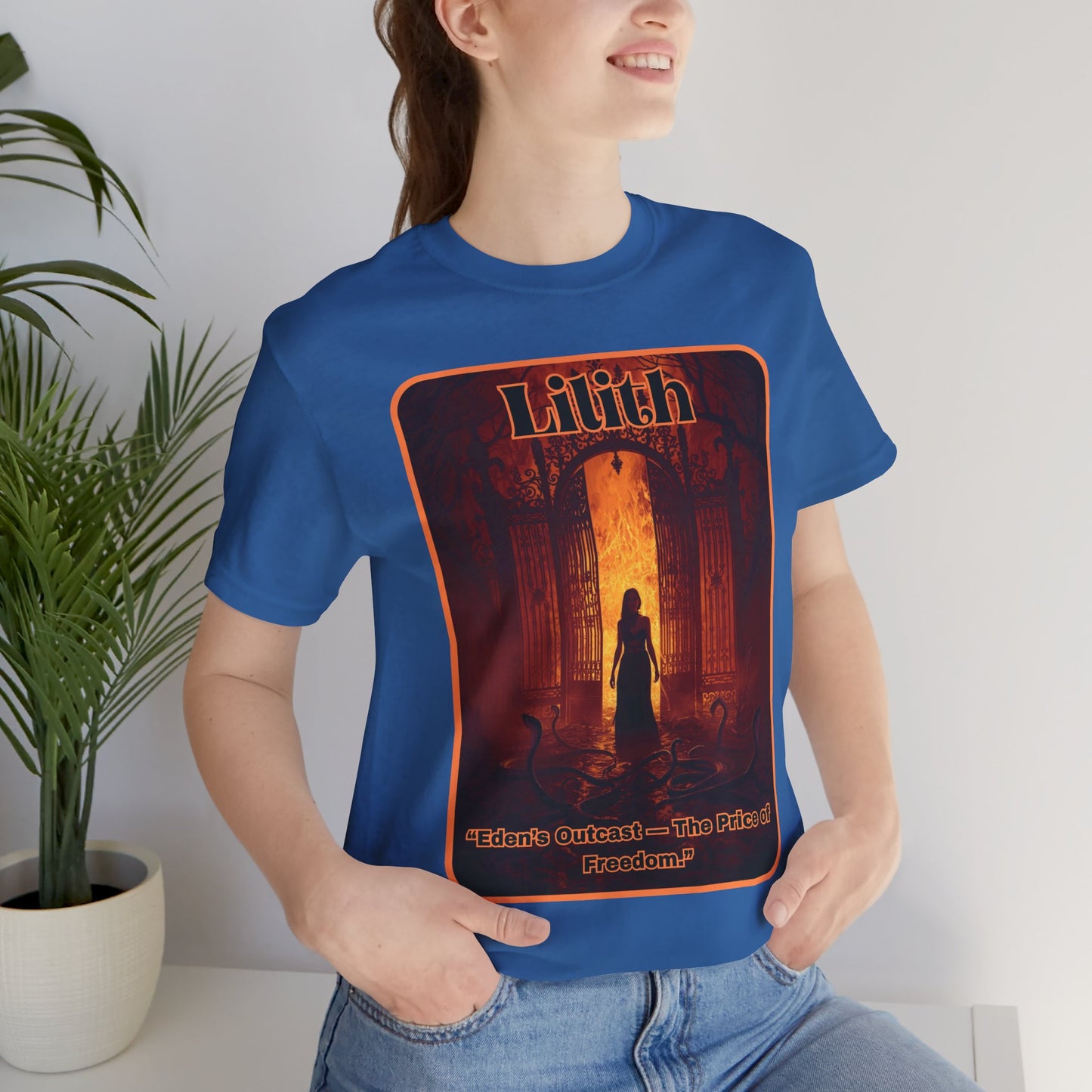 “Lilith  —  Eden’s Outcast, The Price of Freedom.” Graphic T-Shirt – Alt Aesthetic Poetic Goth Street-wear