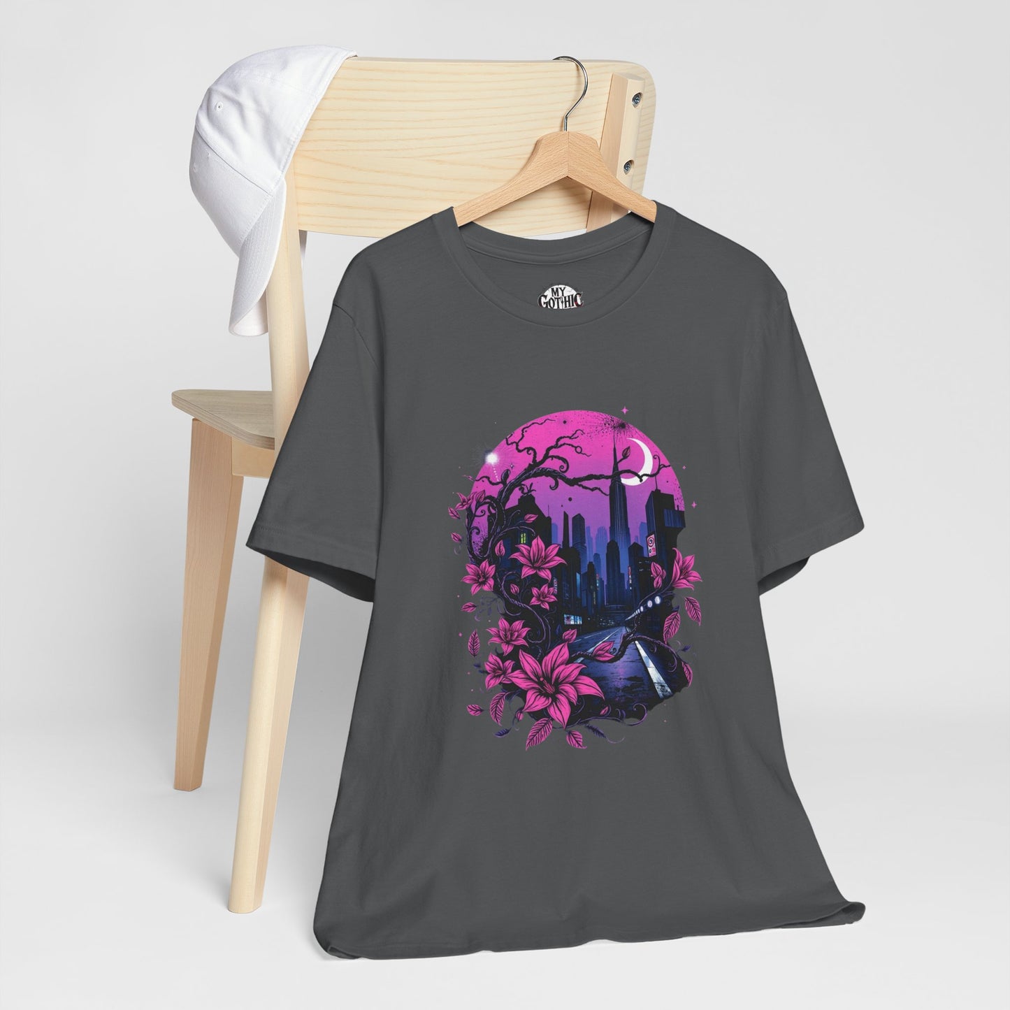 “Dark Bloom” — WhimsyGoth Floral Tee – Alt Aesthetic Poetic Goth Street-wear