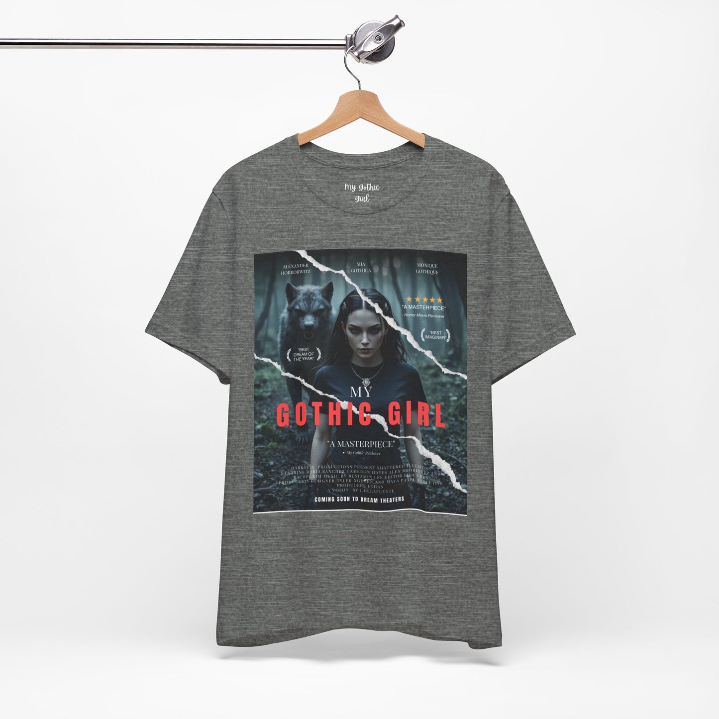 My Gothic Girl T-Shirt "Movie Poster" – Whimsy Goth Streetwear, Dark Poetry Fashion, Alt Aesthetic Apparel