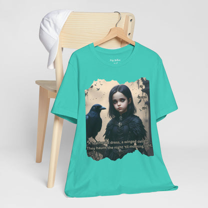 My Gothic Girl T-Shirt "Black Raven"  Whimsy Goth, Goth Fashion, Poetic Gothic Street Wear