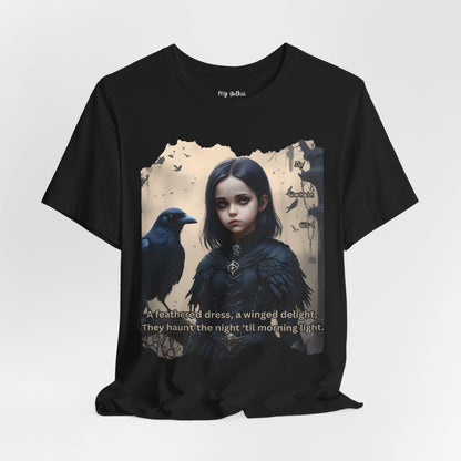 My Gothic Girl T-Shirt "Black Raven"  Whimsy Goth, Goth Fashion, Poetic Gothic Street Wear