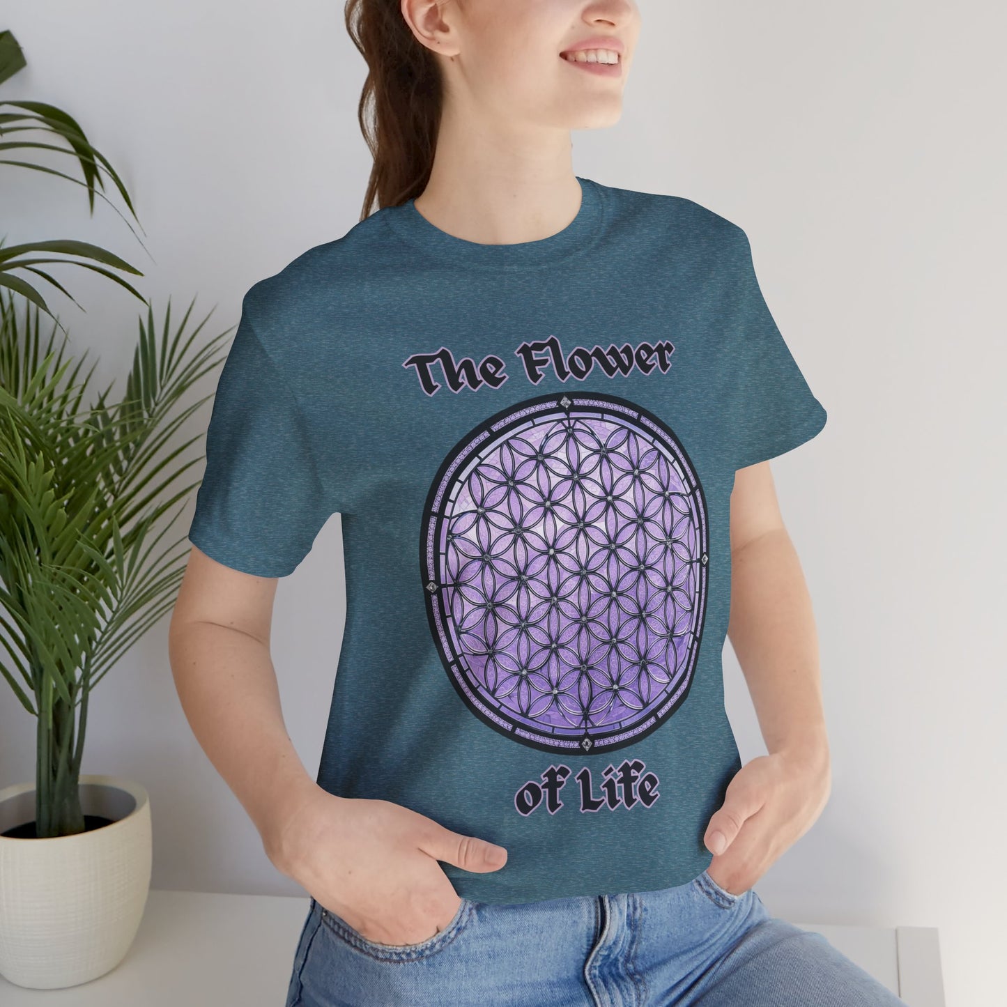 "The Flower of Life"  Gothic Graphic T-Shirt – Alt Aesthetic Poetic Goth Street-wear