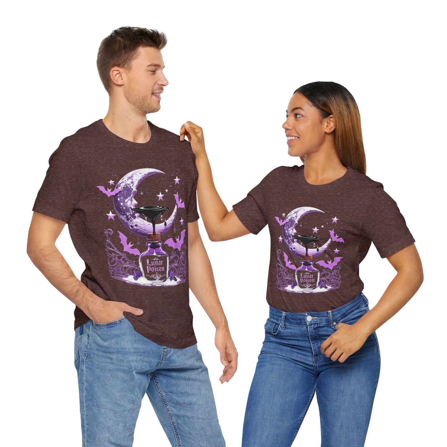 “Lunar Poison” — Celestial Alchemy Gothic Graphic T-Shirt – Alt Aesthetic Poetic Goth Street-wear