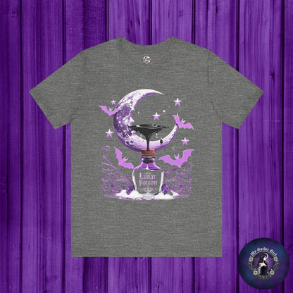 “Lunar Poison” — Celestial Alchemy Gothic Graphic T-Shirt – Alt Aesthetic Poetic Goth Street-wear