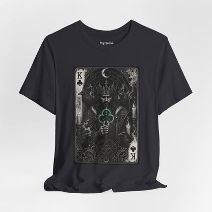 King of Clubs Playing Card T-Shirt — Gothic Card Deck Graphic Tee