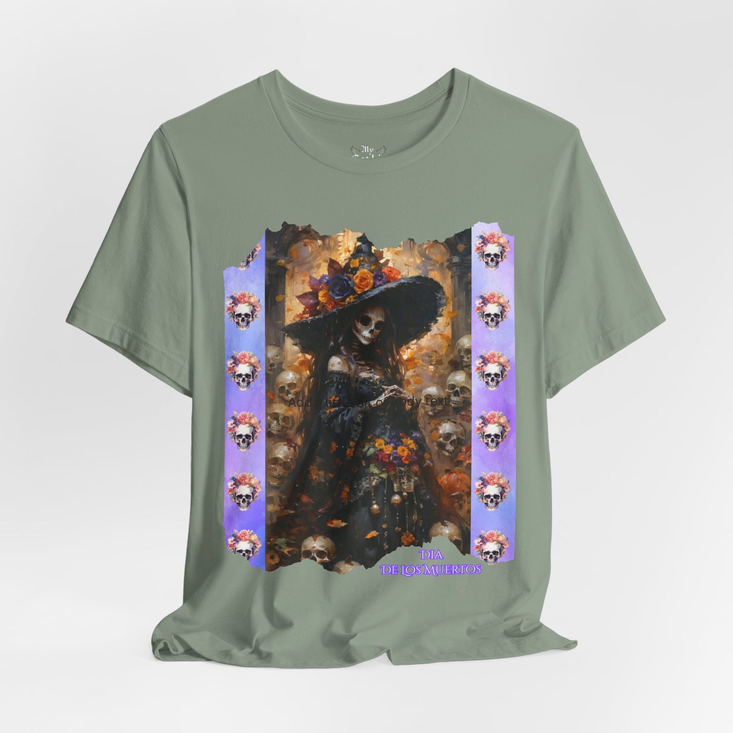 My Gothic Girl Dia De Los Muertos Graphic Tee – Gothic Streetwear, Whimsy Goth, Dark Poetry Alt Fashion