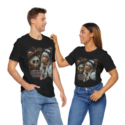 My Gothic Girl T-Shirt "Scarecrow Friend" – Whimsy Goth Streetwear, Dark Poetry Fashion, Alt Aesthetic Apparel