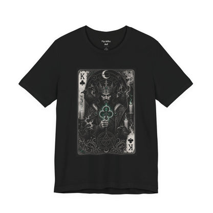 King of Clubs Playing Card T-Shirt — Gothic Card Deck Graphic Tee