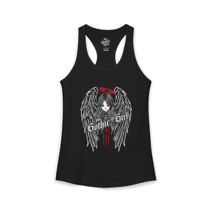 My Gothic Girl "Fallen Angel" — Women's Racer-back Tank Top