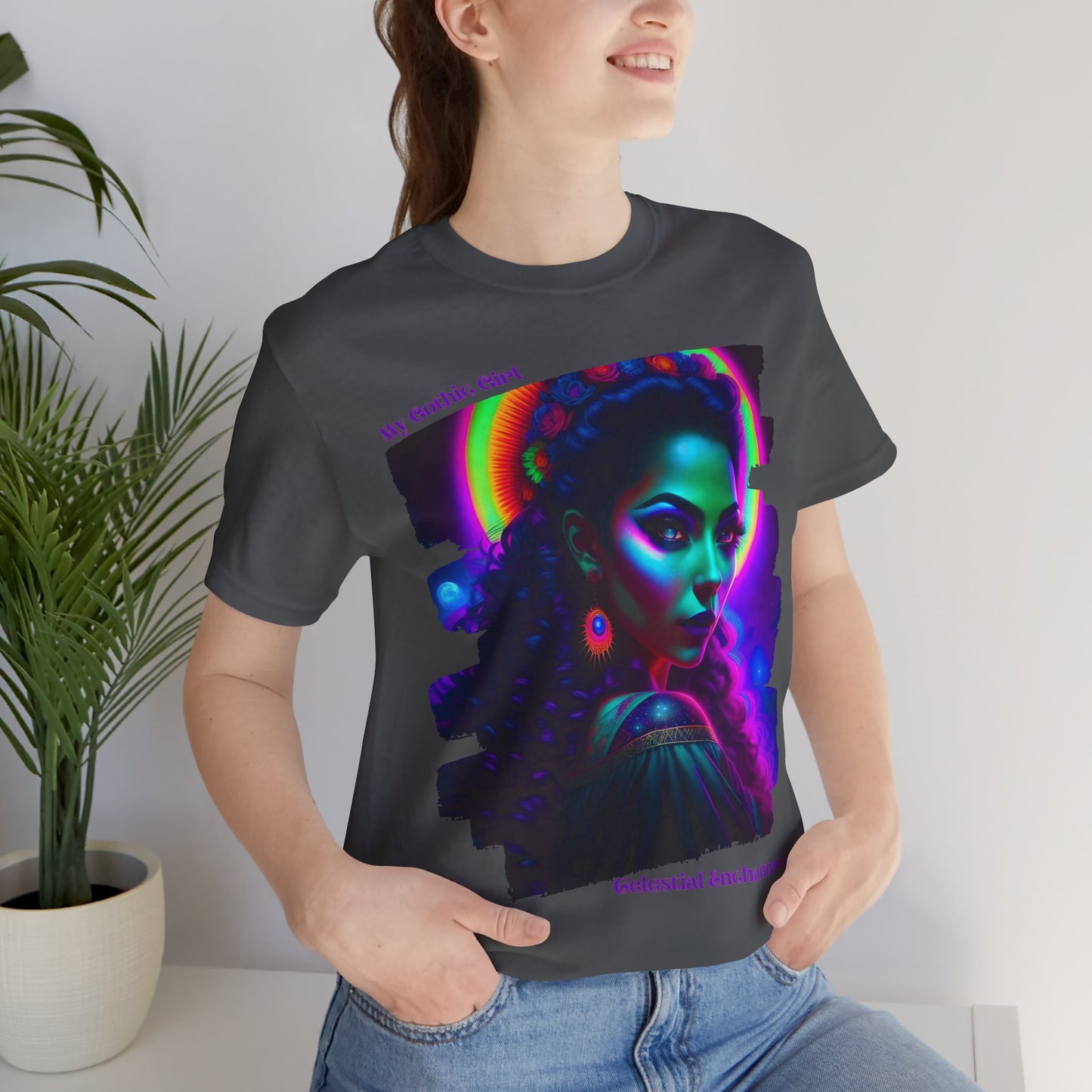 Celestial Enchantress Poetic Goth Graphic Tee – My Gothic Girl