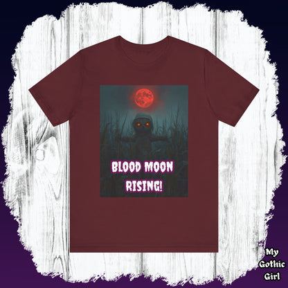 My Gothic Girl "Blood Moon Rising" Graphic T-Shirt Unisex Gothic Dark Fashion Casual Wear