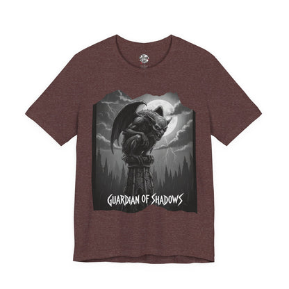 "Guardian of Shadows"  Gothic Graphic T-Shirt – Alt Aesthetic Poetic Goth Streetwear