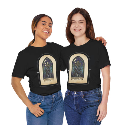 "Vengeance and Faith"  Gothic Graphic T-Shirt – Alt Aesthetic Poetic Goth Streetwear