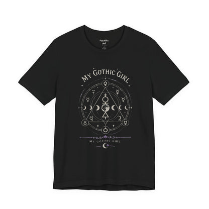 My Gothic Girl "The Alchemist" Gothic Design Short Sleeve T Shirt
