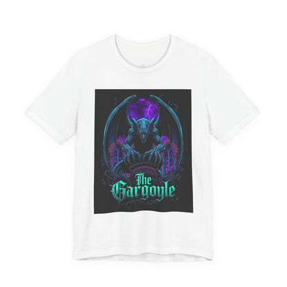 "The Gargoyle" — Dark Gothic Winged Statue Graphic Tee Design