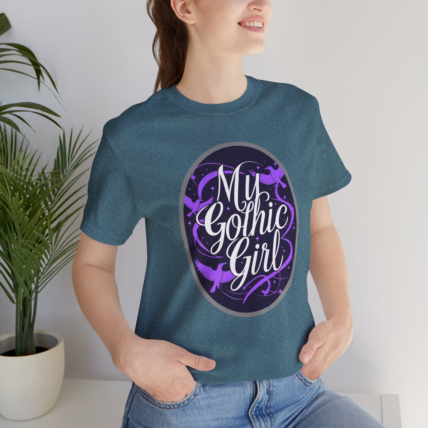 My Gothic Girl Poetic Goth Graphic Tee – Dark Alt Aesthetic Streetwear Fashion