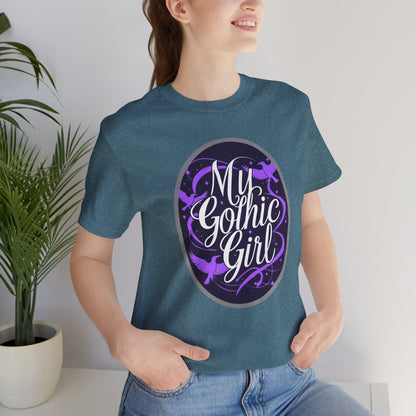 My Gothic Girl Poetic Goth Graphic Tee – Dark Alt Aesthetic Streetwear Fashion