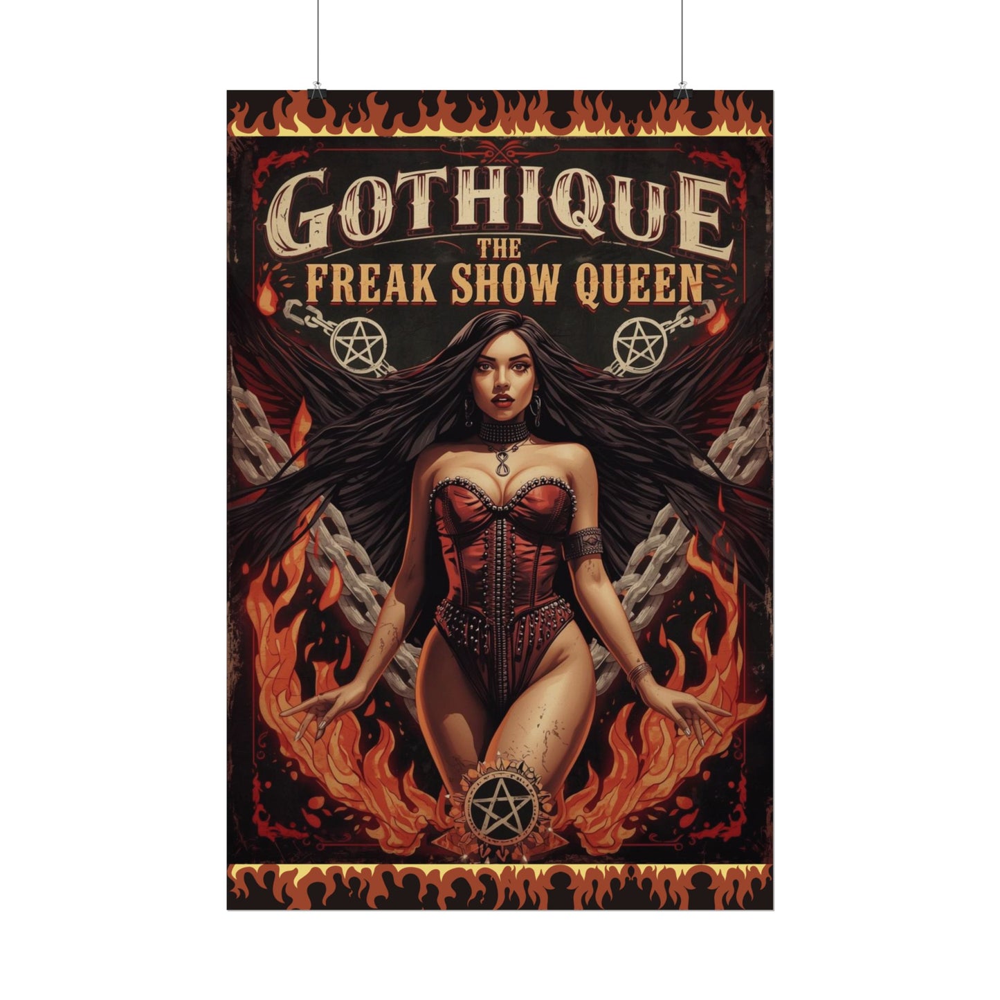 Gothique The Freak Show Queen - Wall Art Poster