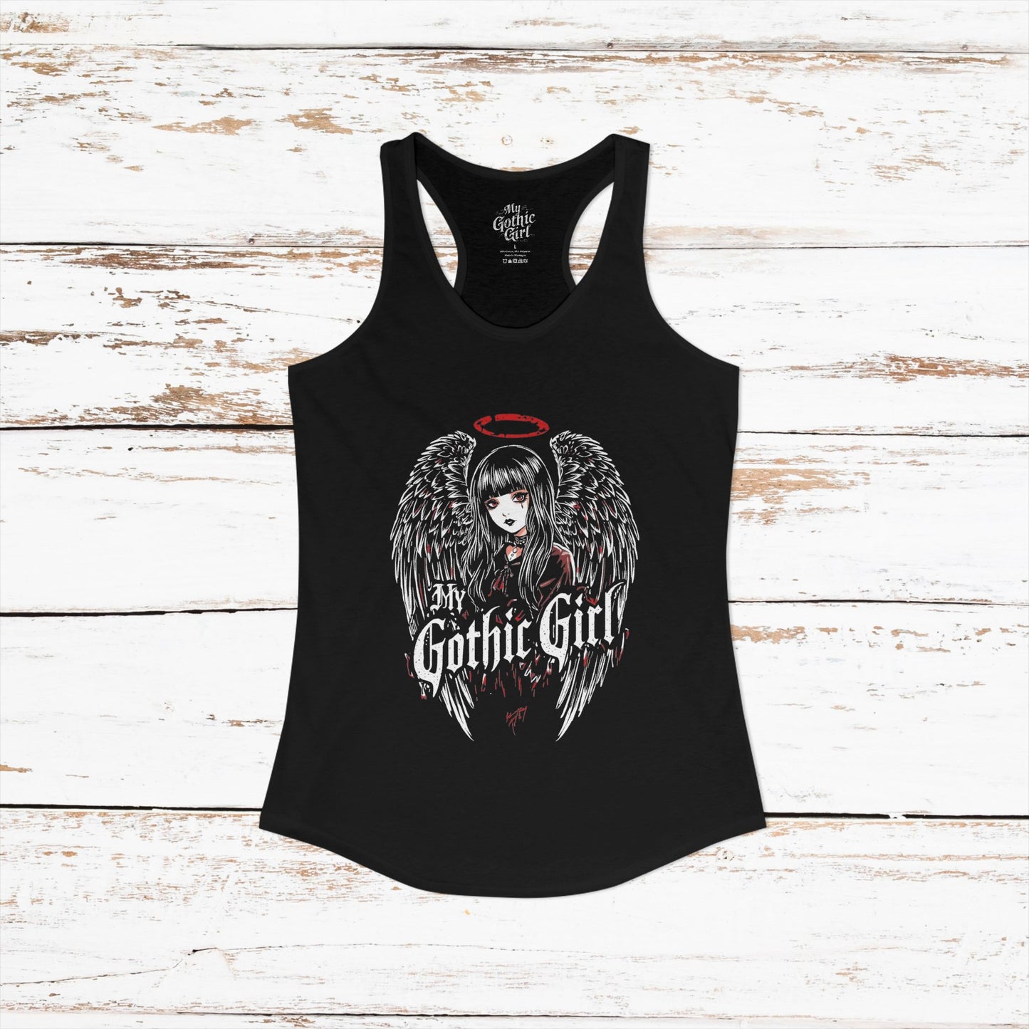 My Gothic Girl Fallen Angel — Women's Racerback Tank Top