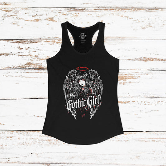 My Gothic Girl Fallen Angel — Women's Racerback Tank Top