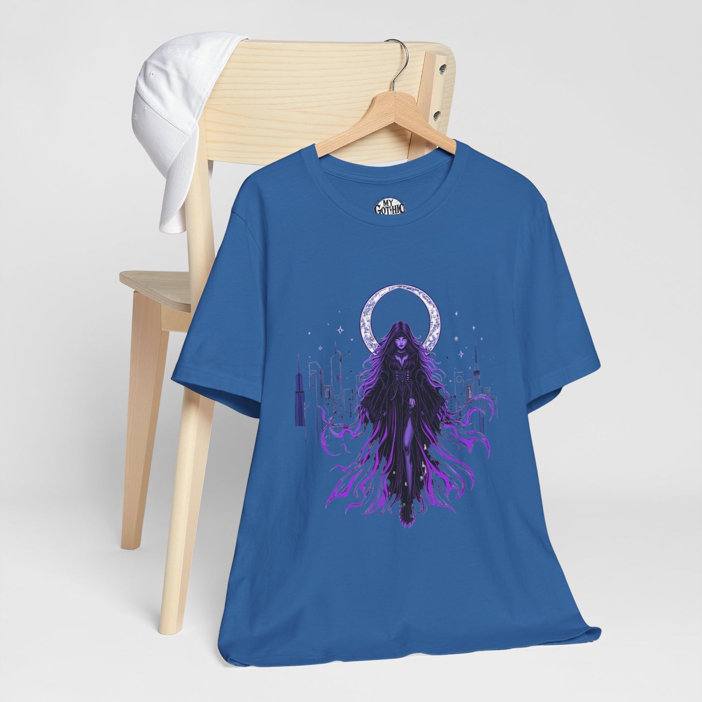 “Celestial Enchantress”  Gothic Graphic T-Shirt – Alt Aesthetic Poetic Goth Street-wear