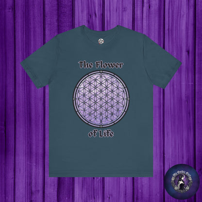 "The Flower of Life"  Gothic Graphic T-Shirt – Alt Aesthetic Poetic Goth Street-wear