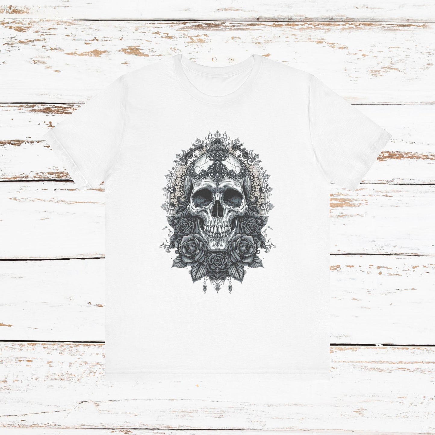 Gothic Skull Elegance T-Shirt