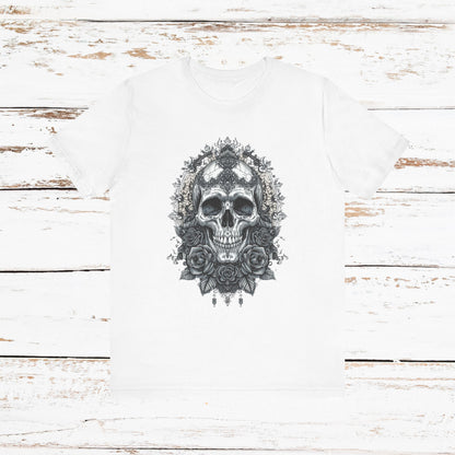 Gothic Skull Elegance T-Shirt