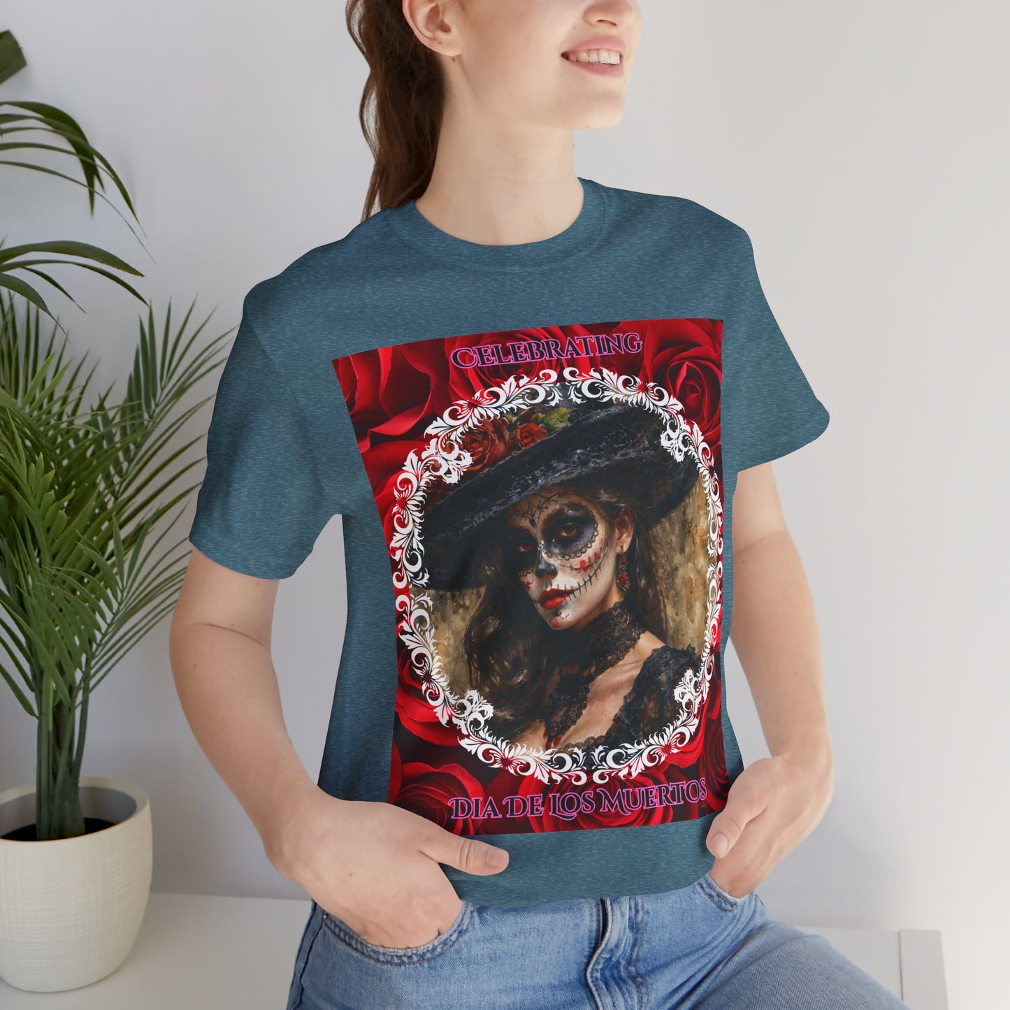 My Gothic Girl Dia De Los Muertos Graphic Tee – Gothic Streetwear, Whimsy Goth, Dark Poetry Alt Fashion