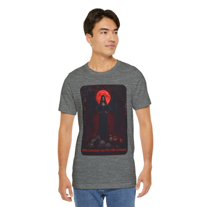 “Lilith Ascendant — She Who Will Not Kneel.” Graphic T-Shirt – Alt Aesthetic Poetic Goth Street-wear