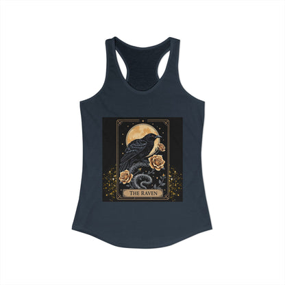 The Raven Tarot Card Women's Tank Top — Gothic Mystic