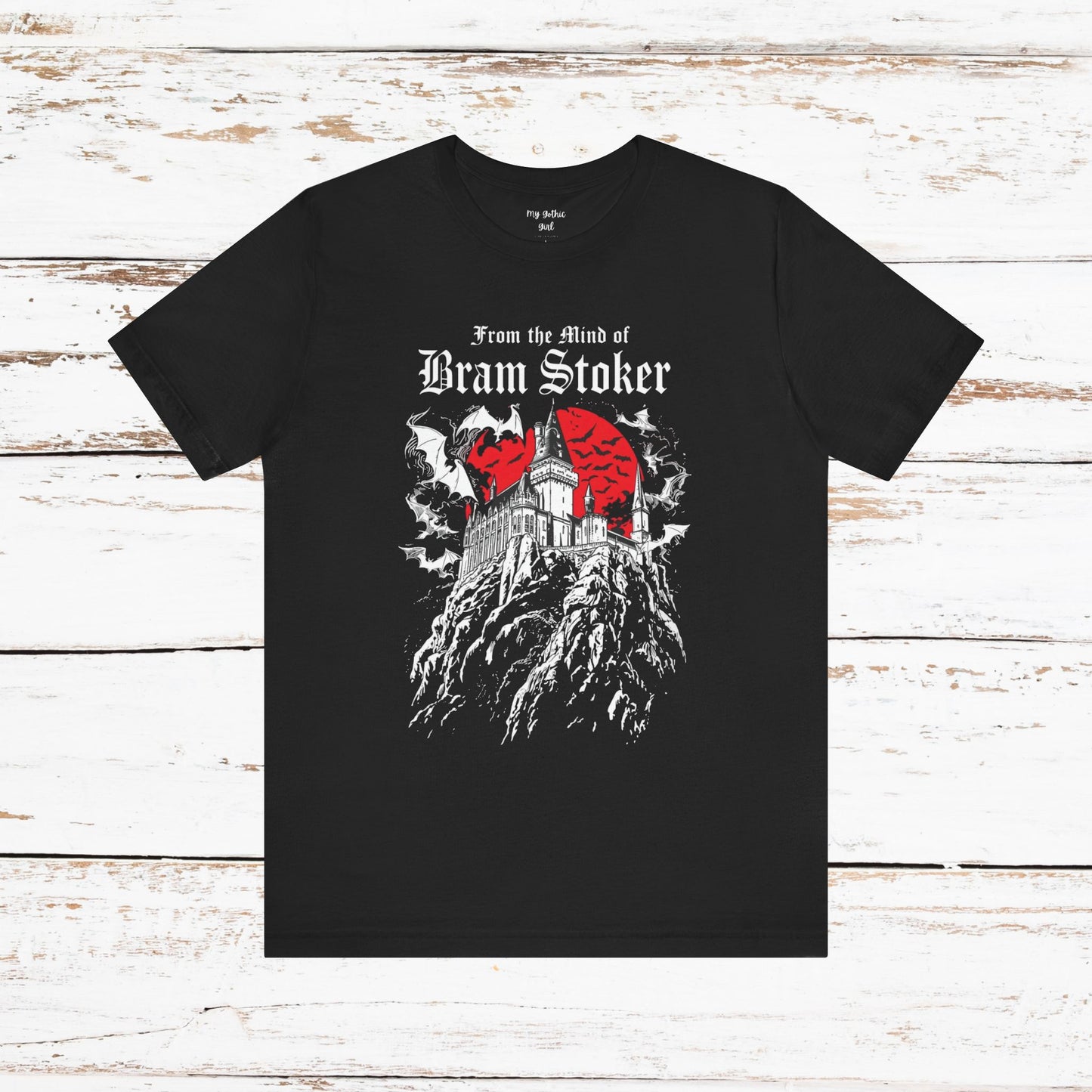"From The Mind Of Bram Stoker" Gothic Literary Horror T-Shirt