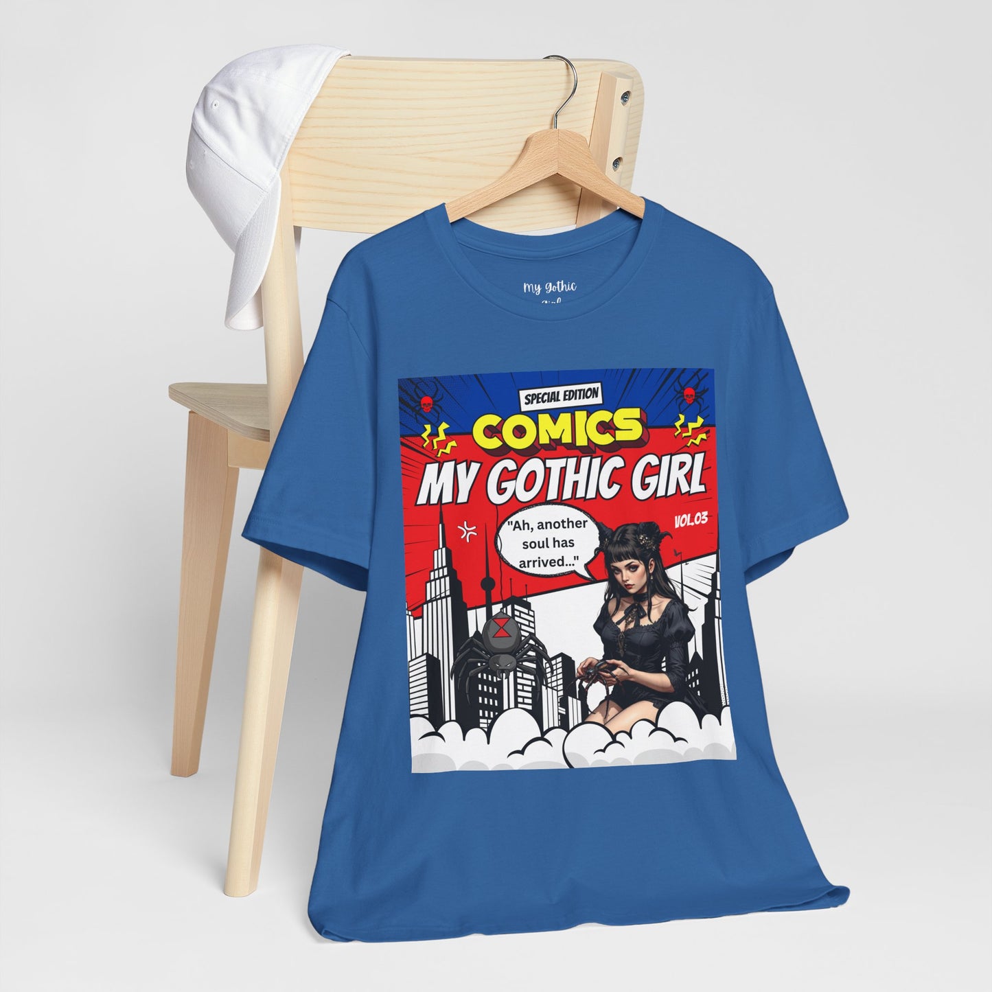 My Gothic Girl Comic Book Graphic Tee – Whimsy Goth Streetwear, Dark Poetry Fashion, Alt Aesthetic Apparel
