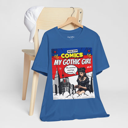 My Gothic Girl Comic Book Graphic Tee – Whimsy Goth Streetwear, Dark Poetry Fashion, Alt Aesthetic Apparel