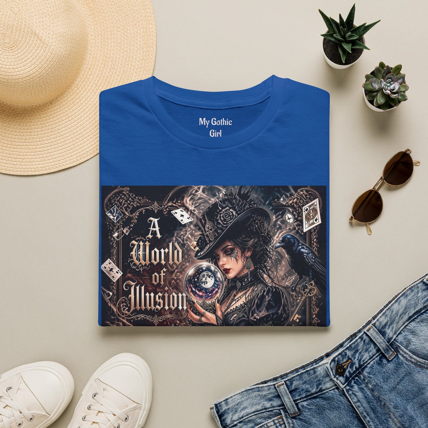 A World of Illusion T-Shirt — Gothic Fortune Teller Magic Tee