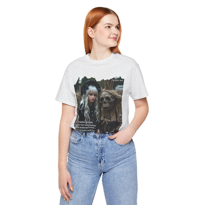 My Gothic Girl T-Shirt "Scarecrow Friend" – Whimsy Goth Streetwear, Dark Poetry Fashion, Alt Aesthetic Apparel