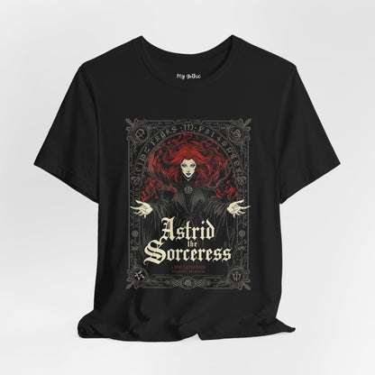 Astrid the Sorceress Gothic T-Shirt | Dark Fantasy Witch Tee