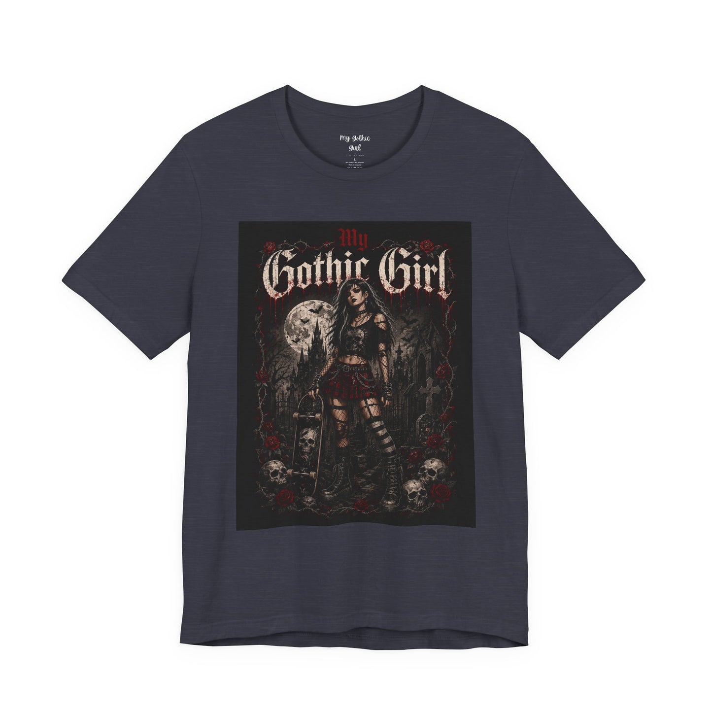 My Gothic Girl - Skater Girl Short Sleeve T Shirt