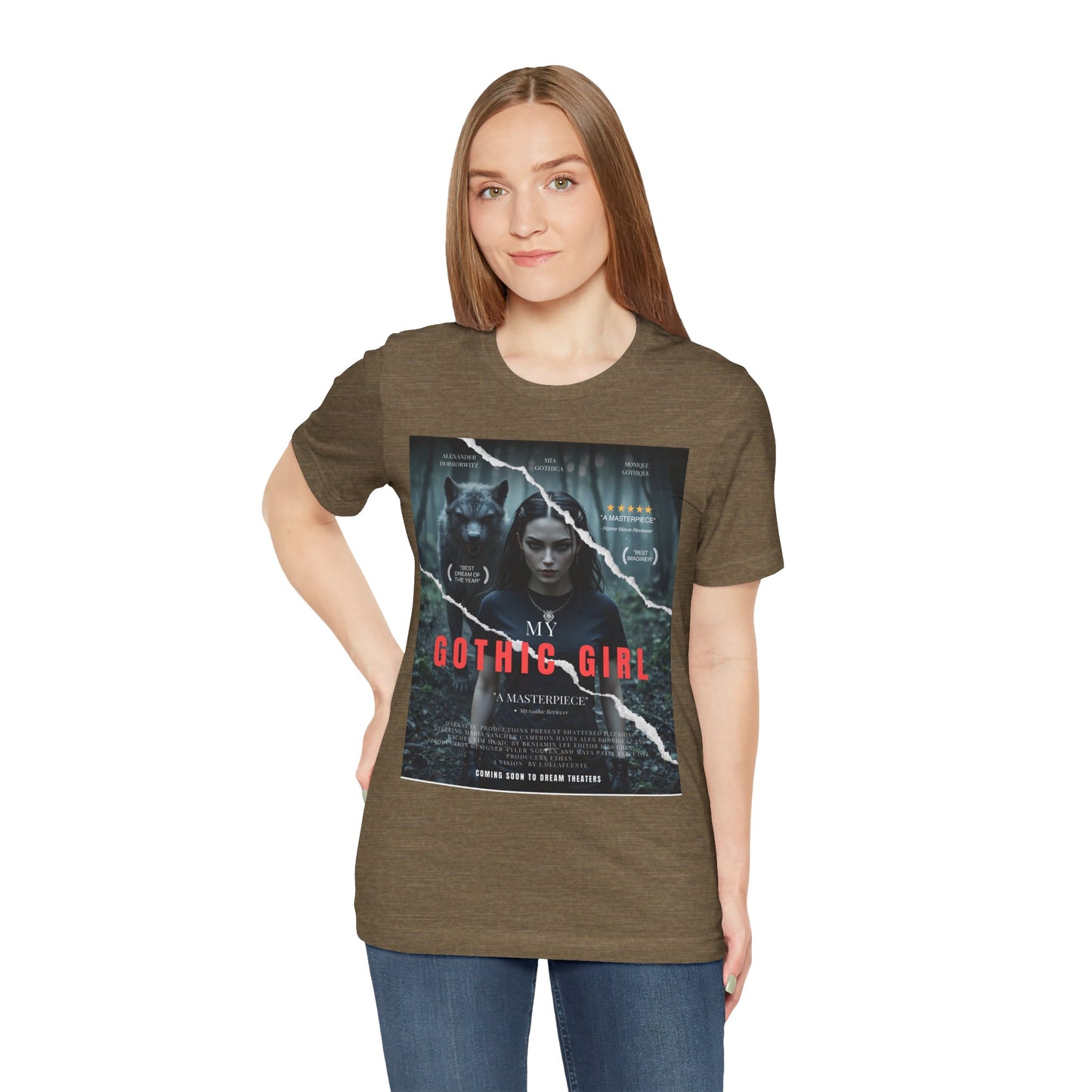 My Gothic Girl T-Shirt "Movie Poster" – Whimsy Goth Streetwear, Dark Poetry Fashion, Alt Aesthetic Apparel