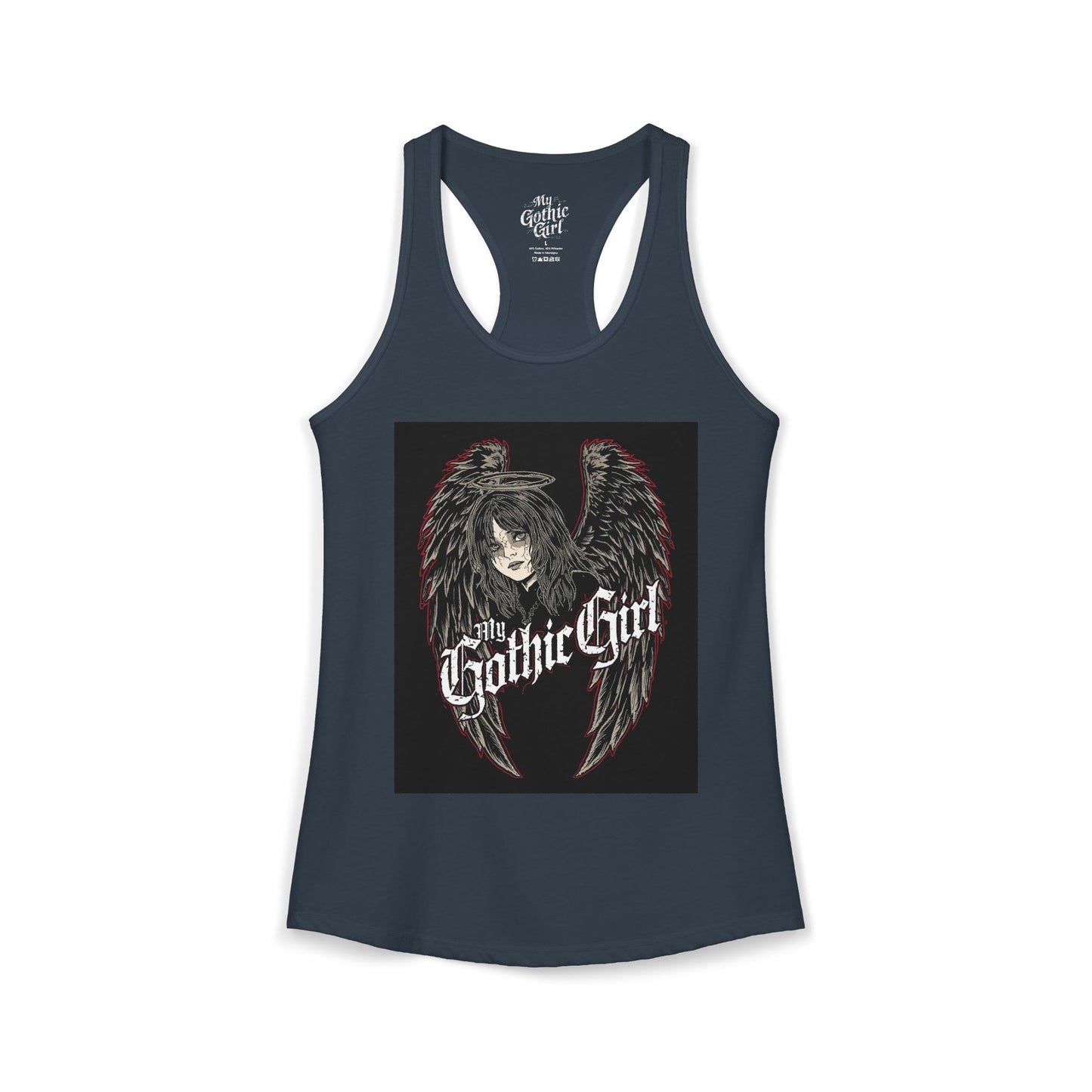 My Gothic Girl "Fallen Angel" — Women's Racer-back Tank Top