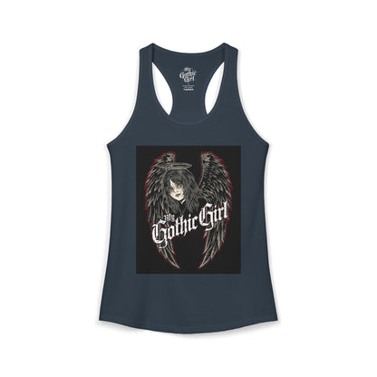 My Gothic Girl "Fallen Angel" — Women's Racer-back Tank Top