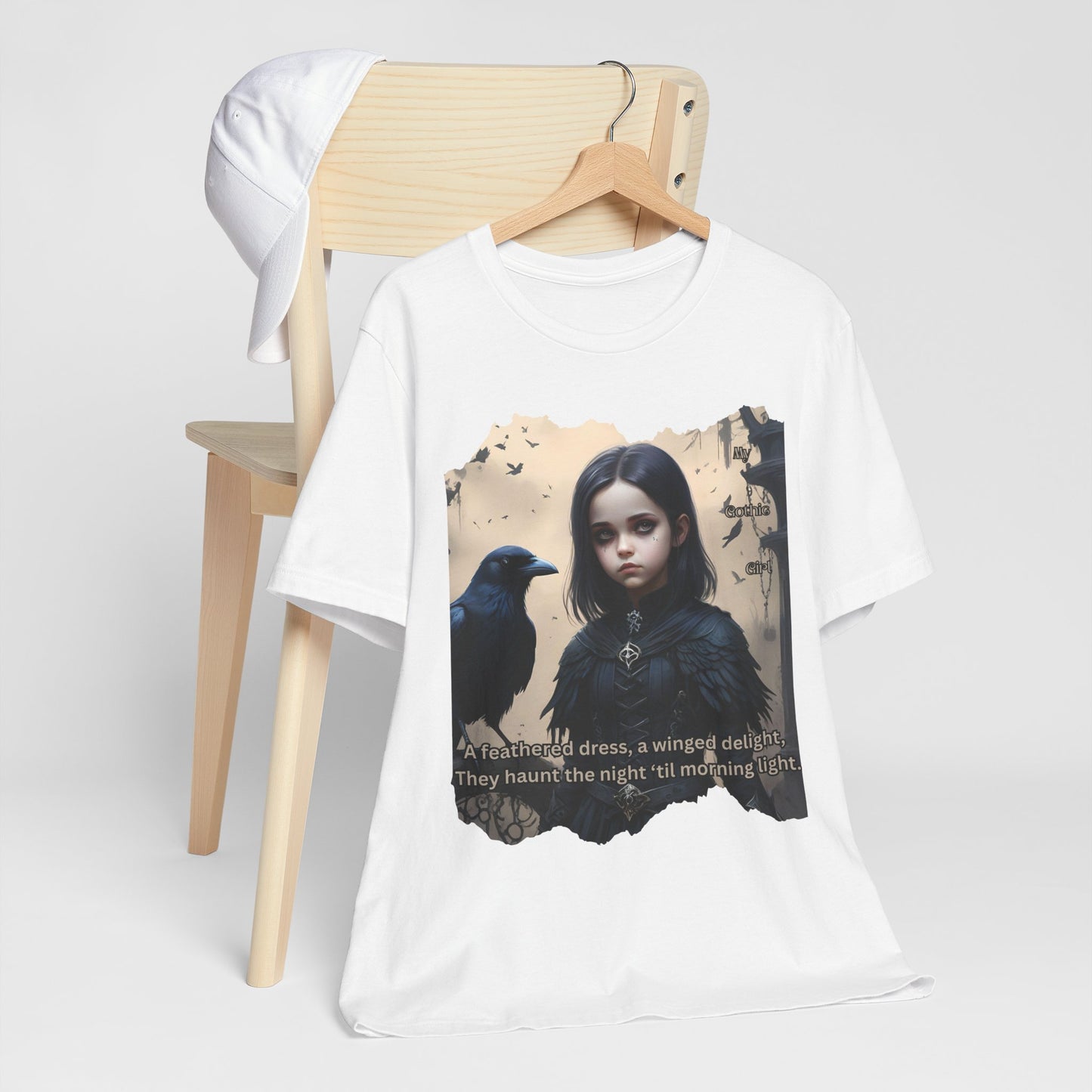 My Gothic Girl T-Shirt "Black Raven"  Whimsy Goth, Goth Fashion, Poetic Gothic Street Wear