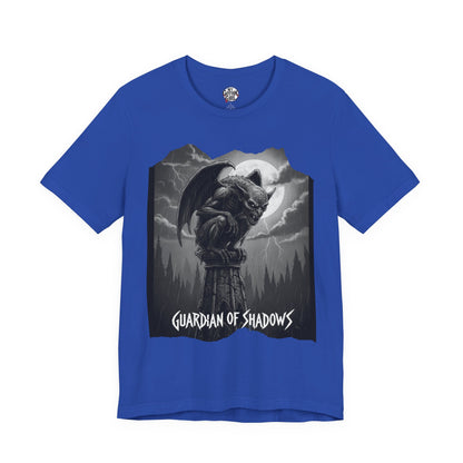 "Guardian of Shadows"  Gothic Graphic T-Shirt – Alt Aesthetic Poetic Goth Streetwear