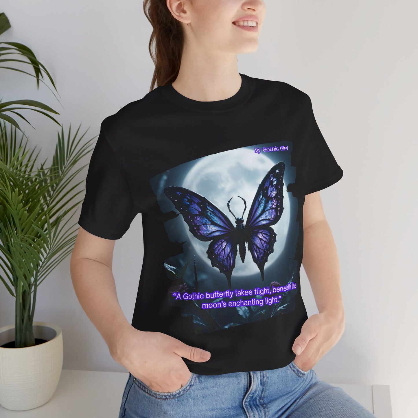 My Gothic Girl Graphic Tee – Whimsy Goth Streetwear, Dark Poetry Fashion, Alt Aesthetic Apparel