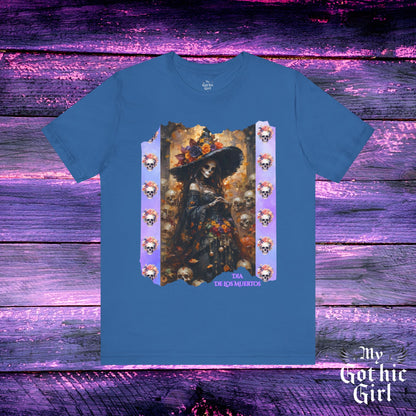 My Gothic Girl Dia De Los Muertos Graphic Tee – Gothic Streetwear, Whimsy Goth, Dark Poetry Alt Fashion