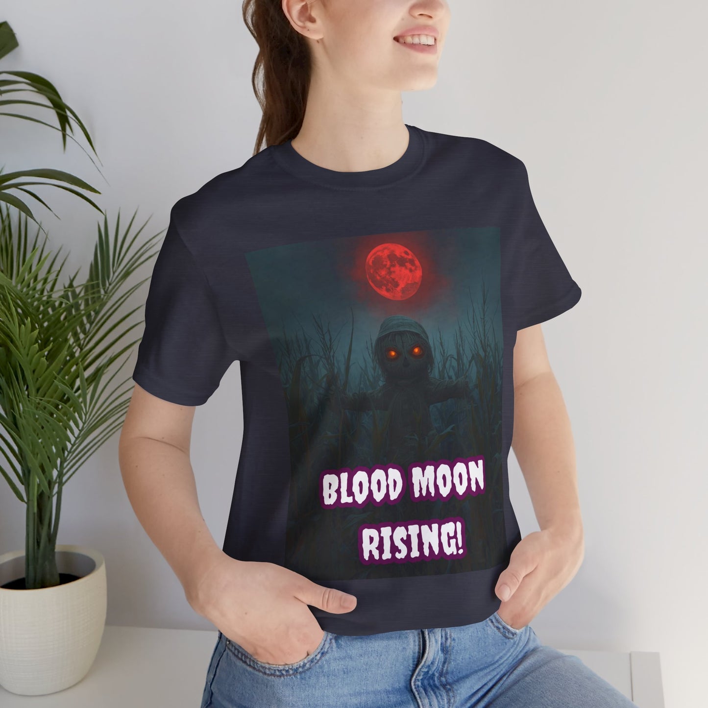 My Gothic Girl "Blood Moon Rising" Graphic T-Shirt Unisex Gothic Dark Fashion Casual Wear